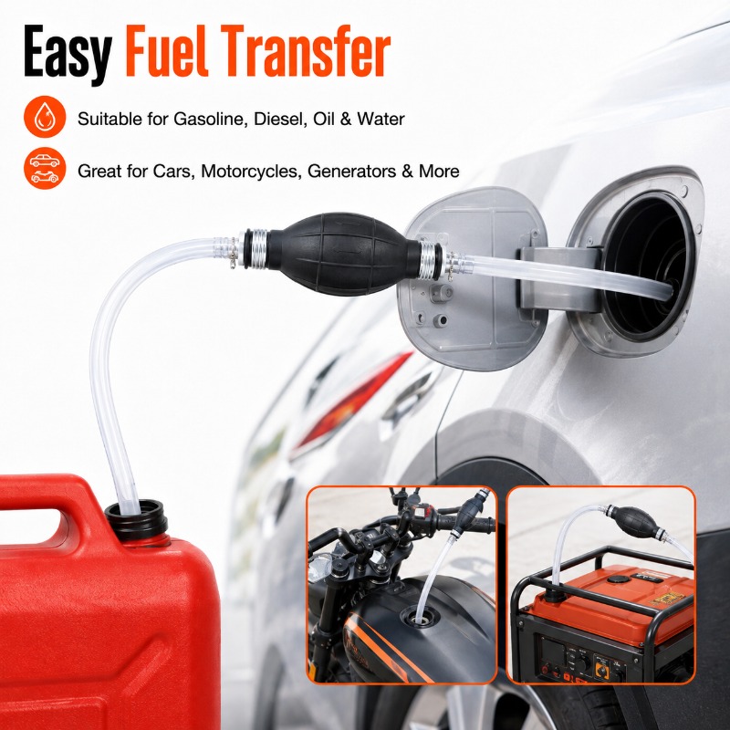 Diesel Water Pump - 1/3/5개입 2M 수동 사이펀 펌프, 가솔린,