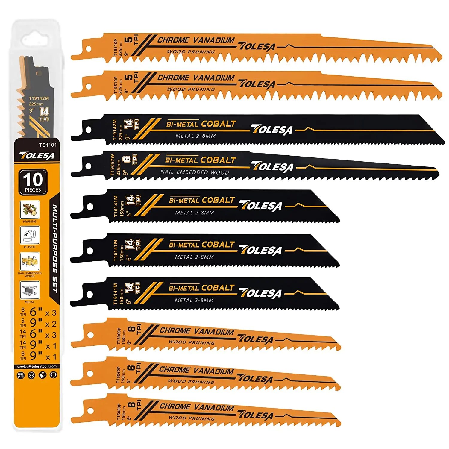 Brick Cutting Saw - TOLESA 10PCS 목재 가지 치기 용