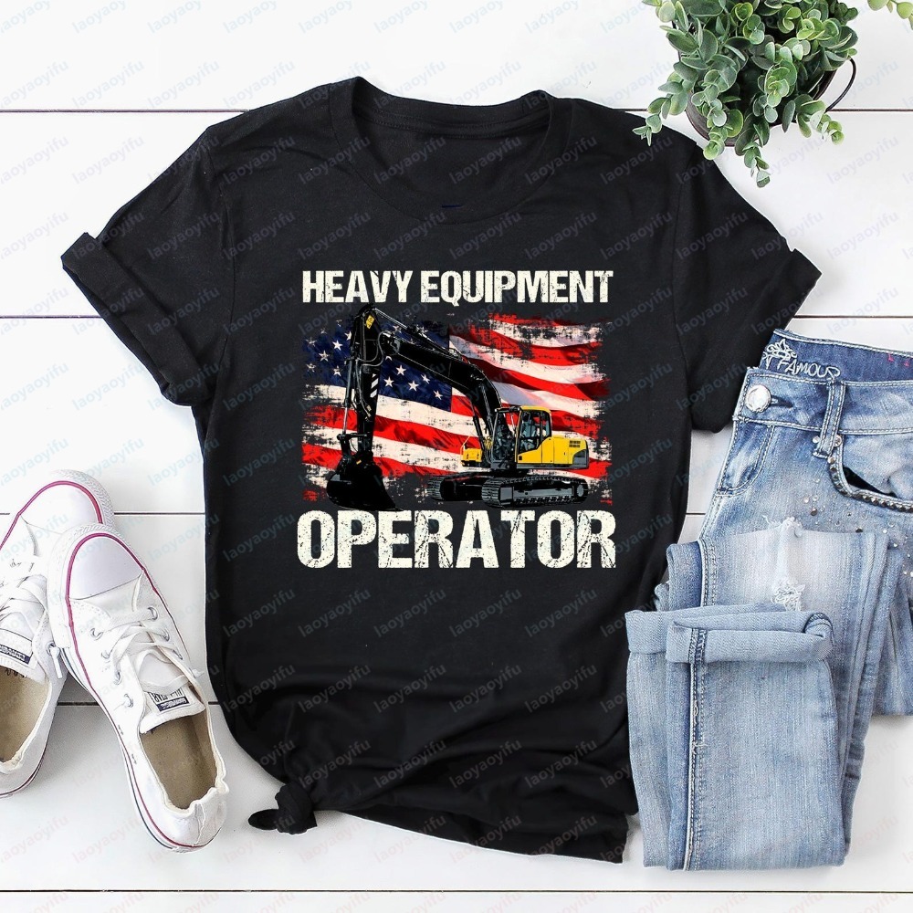 Heavy Equipment Operations - 여름 짧은 소매 패션 남성 T