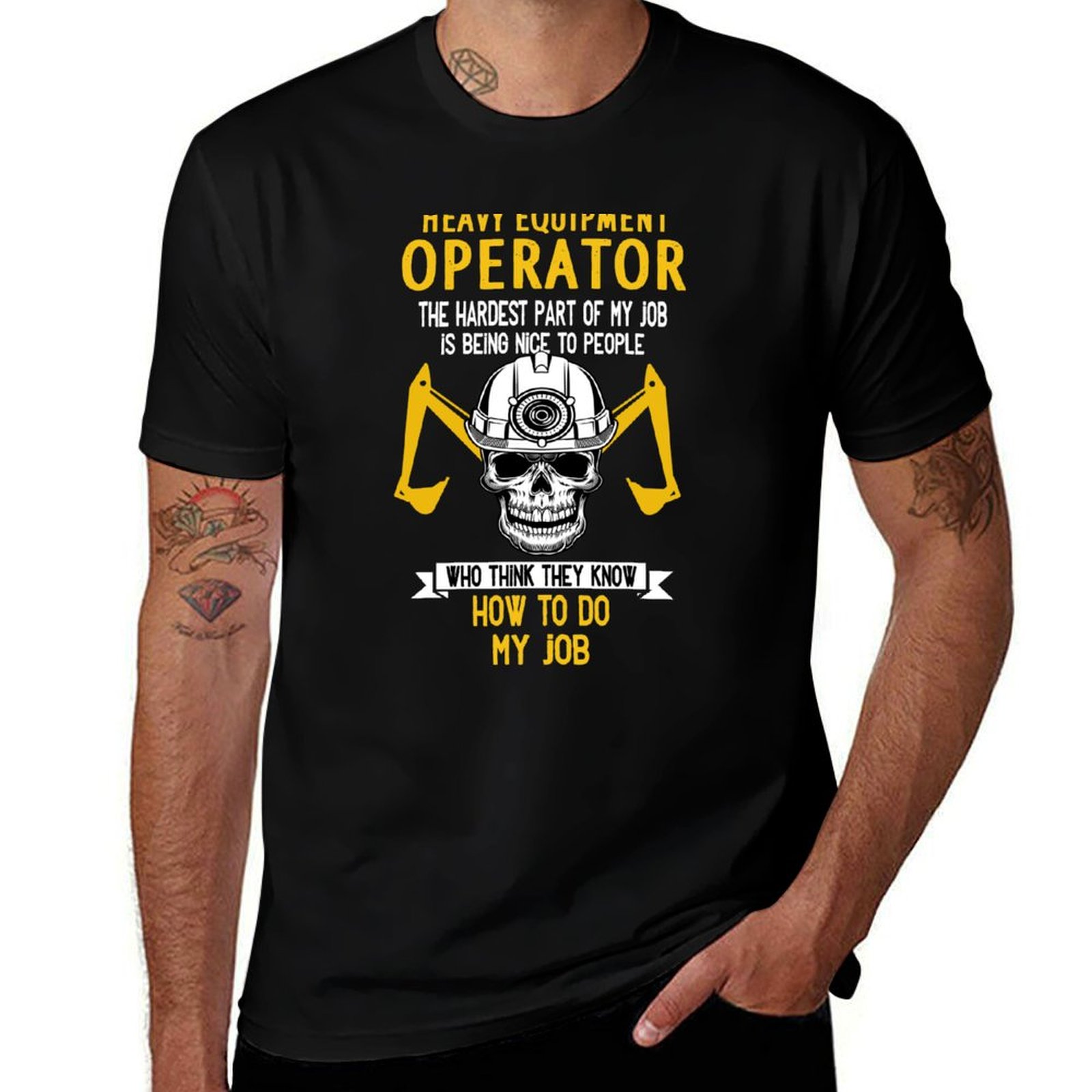 Heavy Equipment Operations - 중장비 운전사 직업 재미있는 운전사 티셔츠