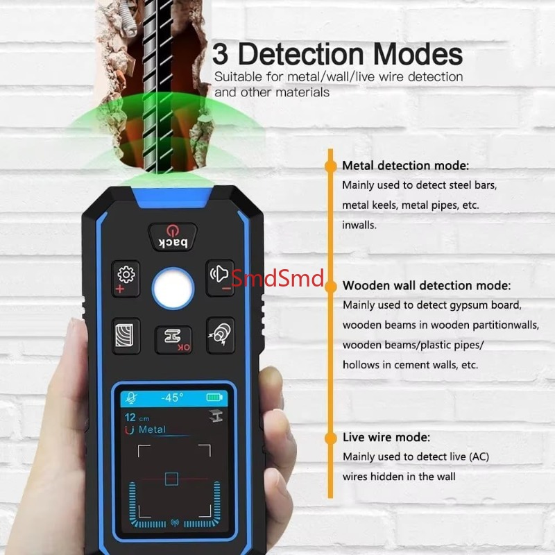 NF-518 전문 금속 탐지기 LCD HD 디지털 AC - Underground Cable Detector 리뷰 및 가격