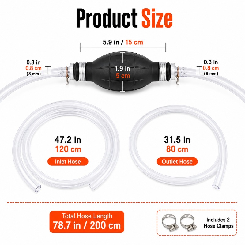 1/3/5개입 2M 수동 사이펀 펌프, 가솔린, 디젤, - Diesel Water Pump 리뷰 및 가격