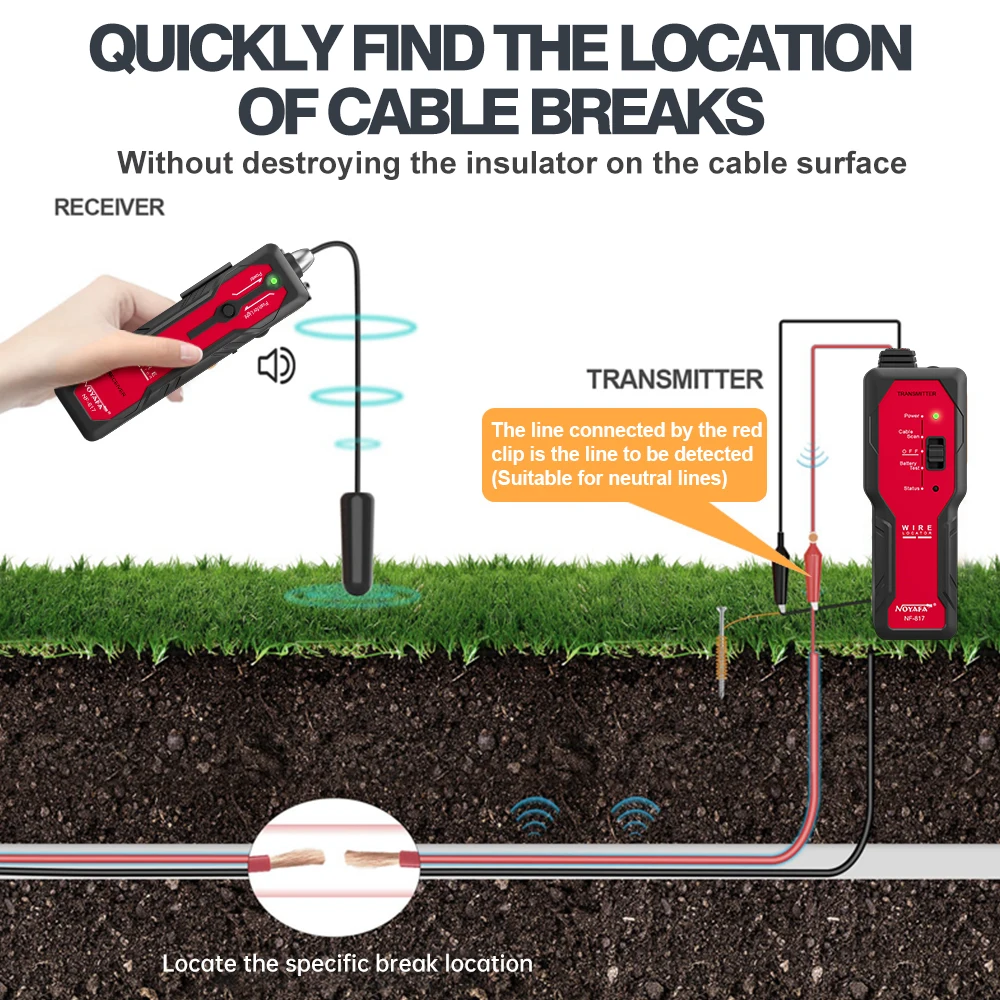 NOYAFA NF-817 케이블 파인더 감지기 지하 벽 - Underground Cable Detector 리뷰 및 가격