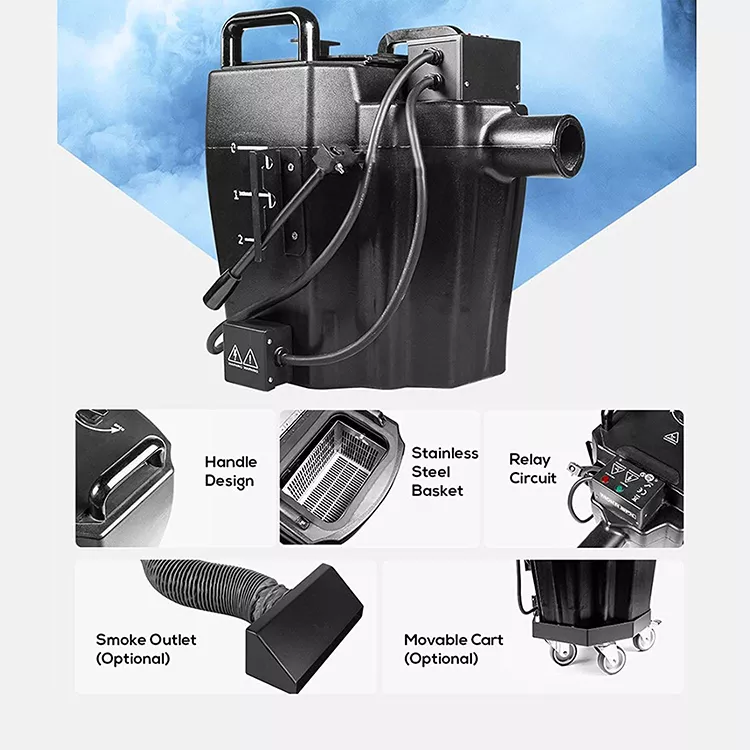 3500W 저상형 드라이아이스 포그머신, 무거운 연기  - Heavy Equipment Background 리뷰 및 가격