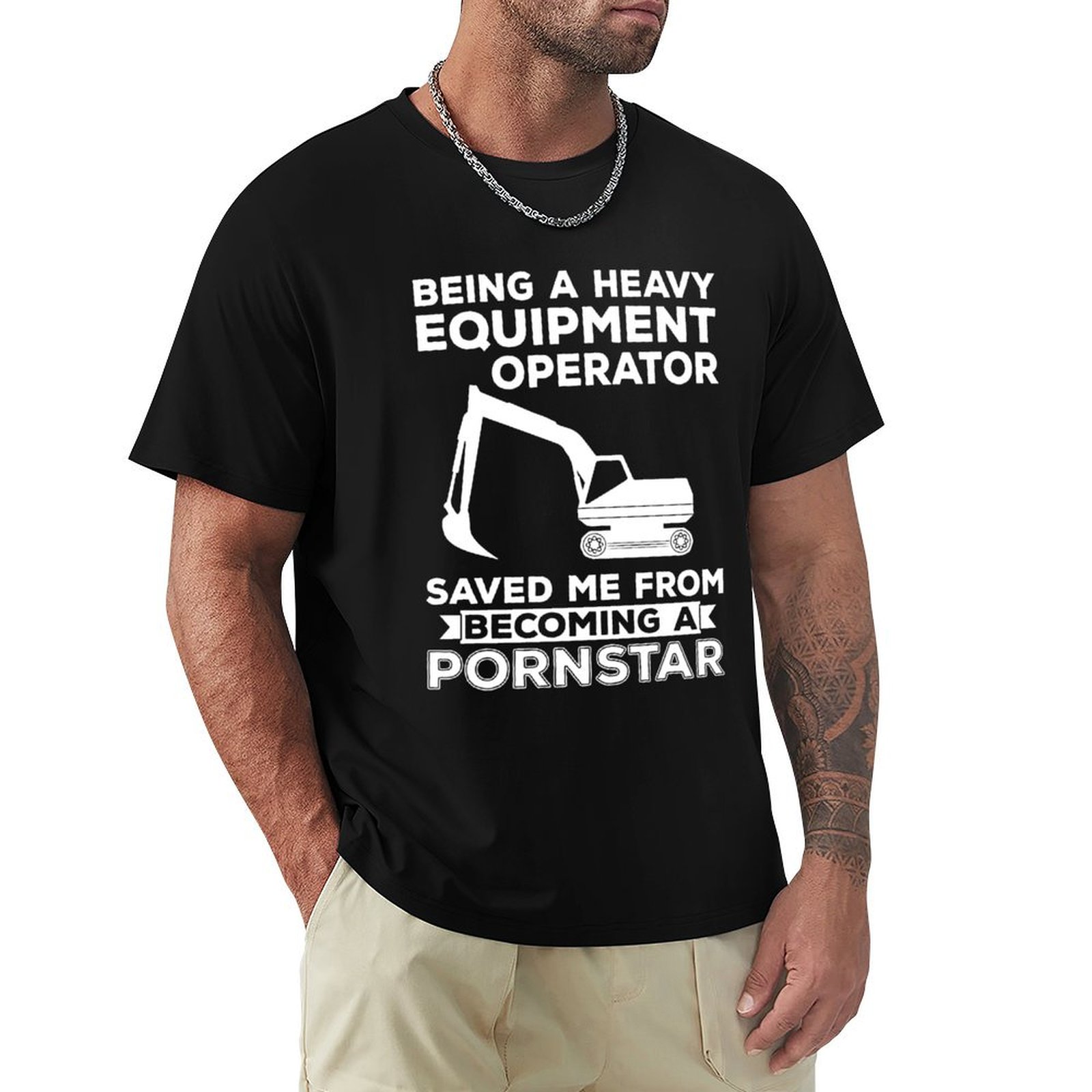 중장비 운전기사 - 굴삭기 - 굴착기 티셔츠 캐주얼 일 - Heavy Equipment Operations 리뷰 및 가격