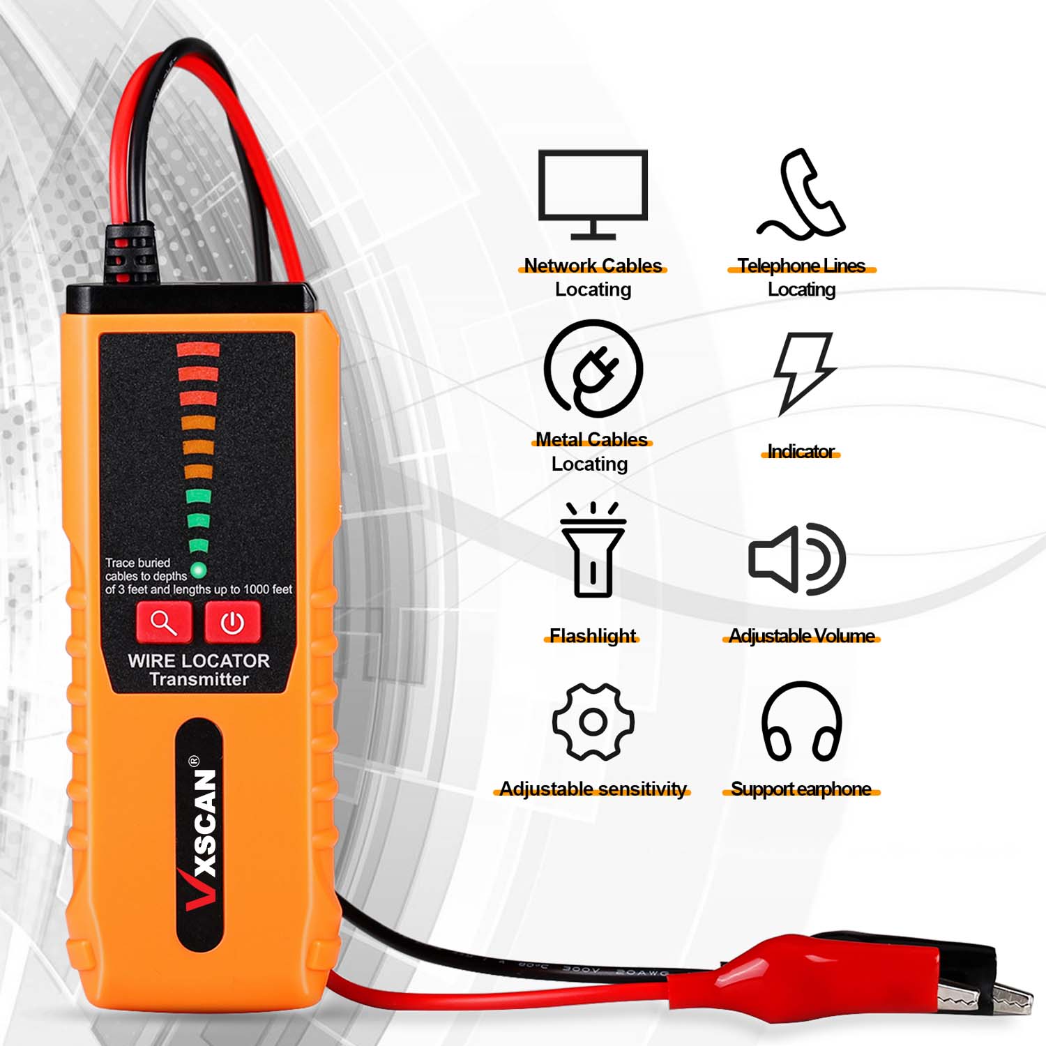 VXSCAN F04 지하 와이어 추적기 테스터 벽 케이 - Underground Cable Detector 리뷰 및 가격