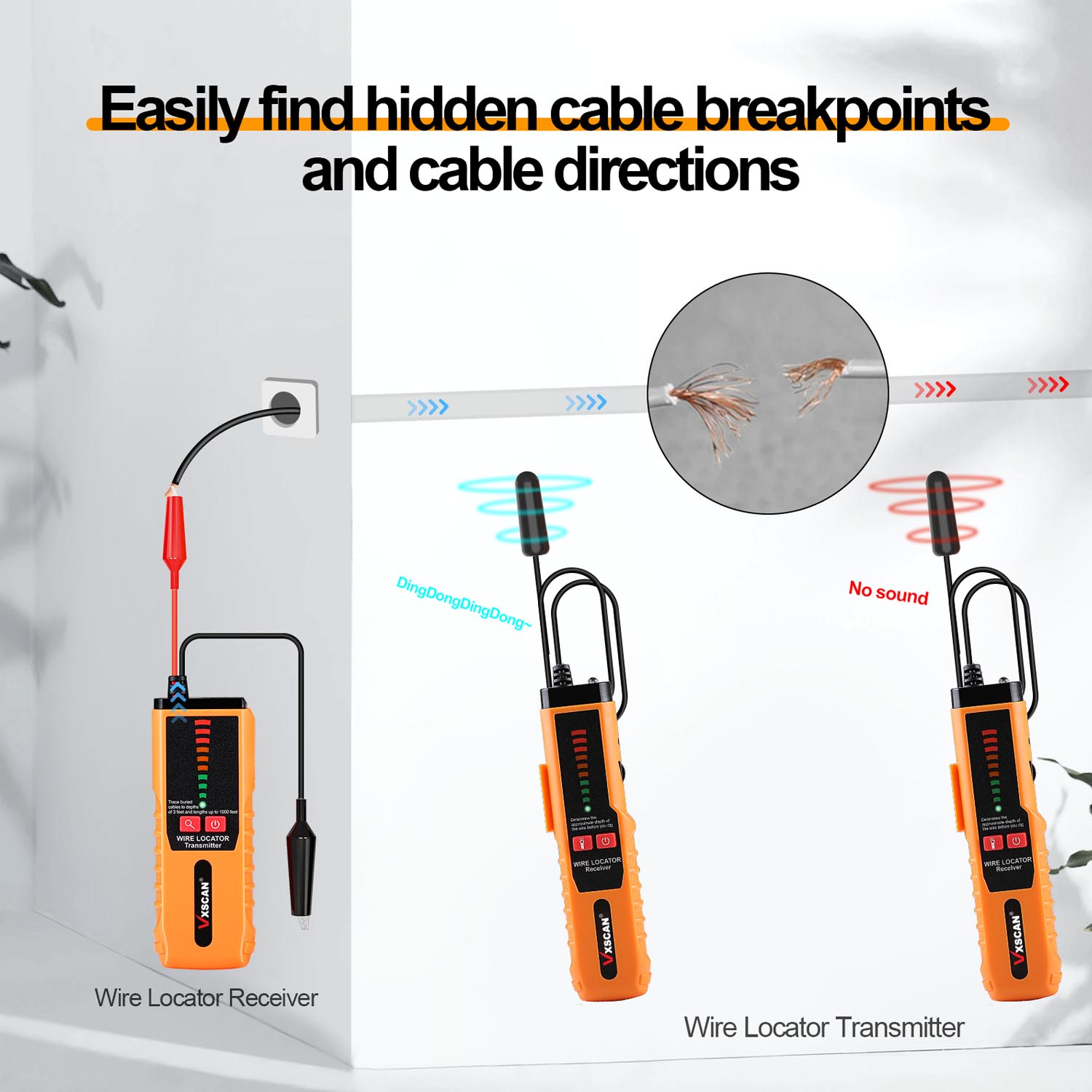 VXSCAN F04 지하 와이어 추적기 테스터 벽 케이 - Underground Cable Detector 리뷰 및 가격