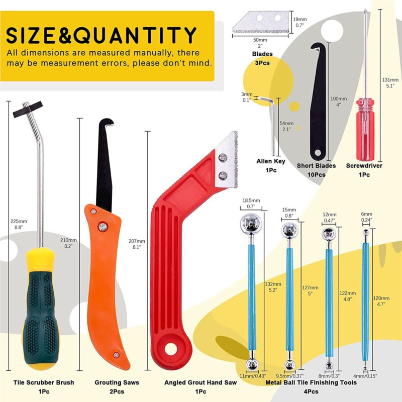 그라우트 제거 도구 22 Pcs 세트 톱 블레이드 그라 - Brick Cutting Saw 리뷰 및 가격