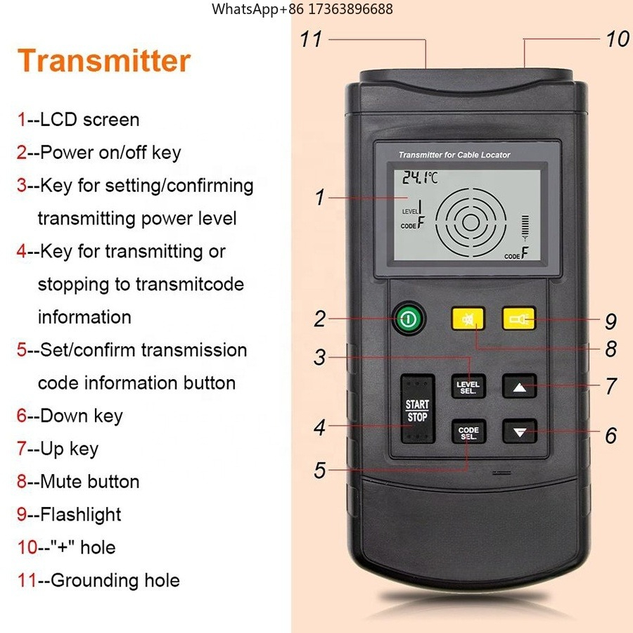 RuoShui 7501 케이블 탐지기 12V-400V  - Underground Cable Detector 리뷰 및 가격