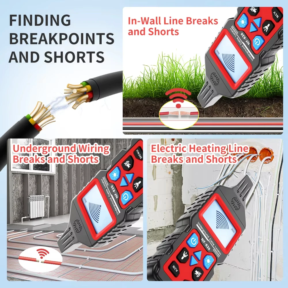 노야파 NF-826 와이어 트래커 휴대용 전화 케이블  - Underground Cable Detector 리뷰 및 가격