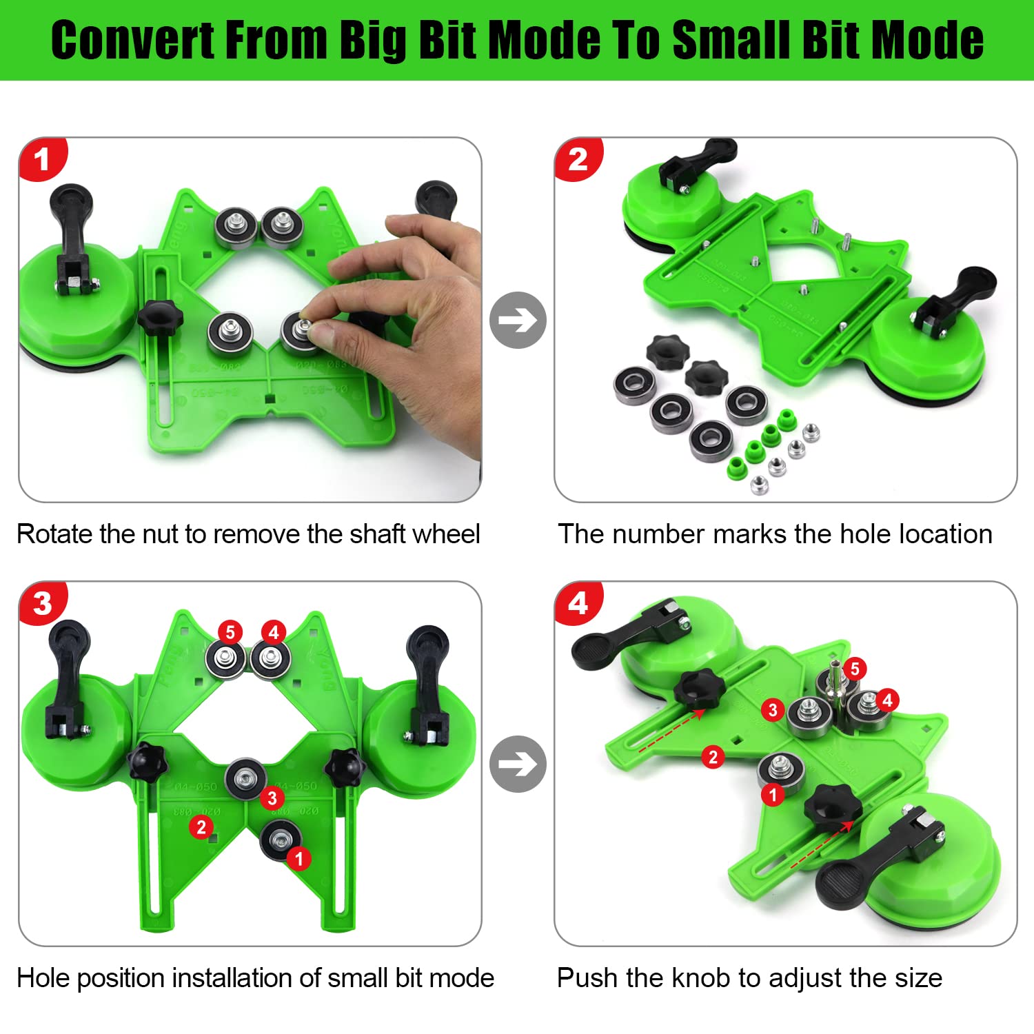 17개 다이아몬드 타일 드릴 비트 세트 이중 흡착컵 홀 - Brick Cutting Saw 리뷰 및 가격