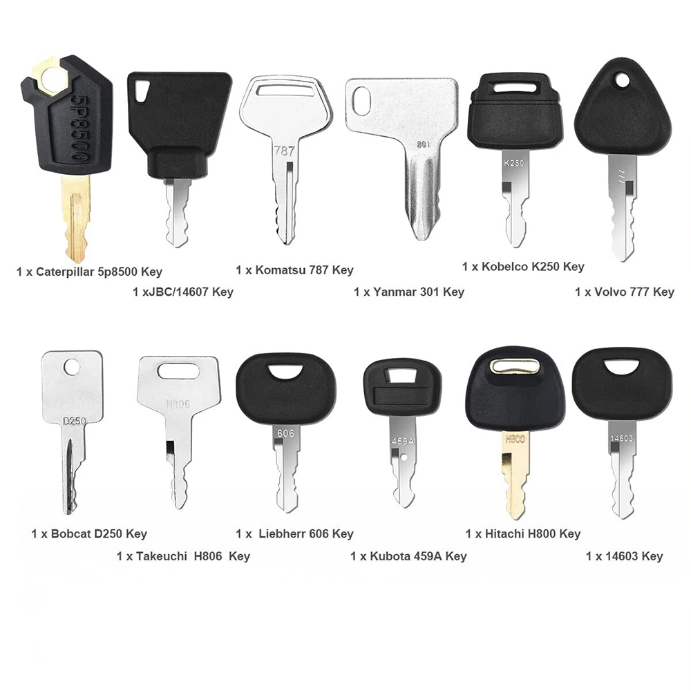12Pcs 중장비 건설 점화 키 세트 농업용 기계 키  - Heavy Equipment Used 리뷰 및 가격